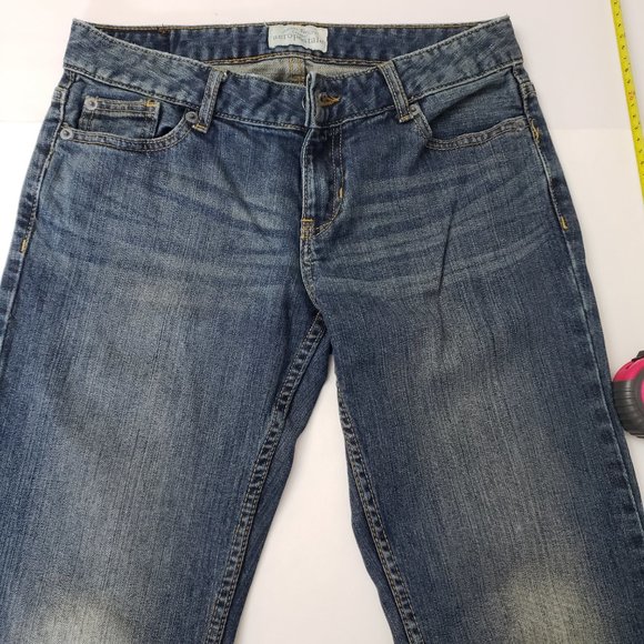 Aeropostale Jeans Chelsea Bootcut Y2K Low Rise Denim Womens Size 3/4 Short - Picture 6 of 16